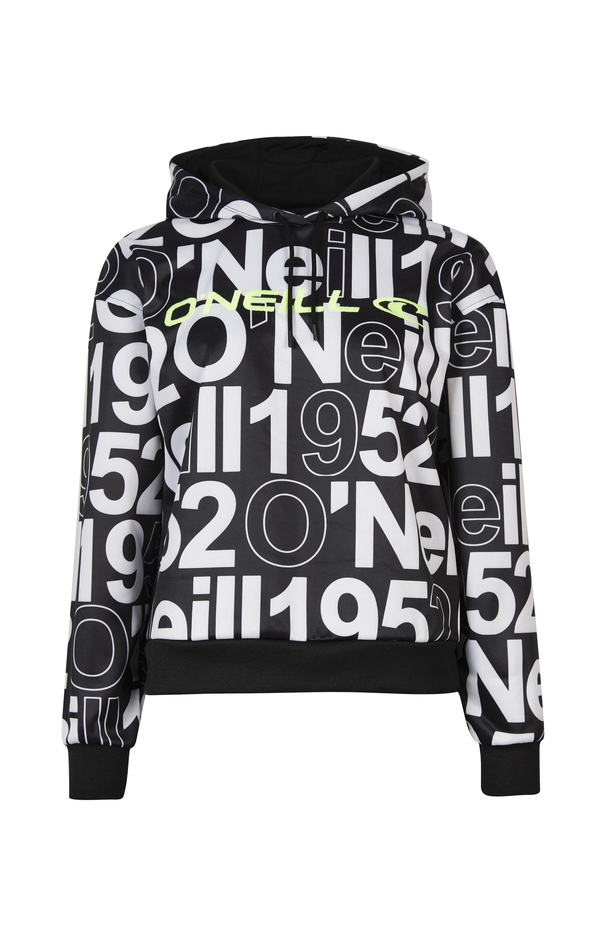 O'NEILL RUTILE AOP HOODED FLEECE Sweatshirt Damen White Wording 1952