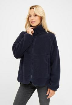 Rückansicht von Derbe Kuschelby Fleecejacke Damen navy
