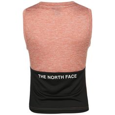 Rückansicht von The North Face Crop Tanktop Damen rosa / schwarz