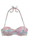 VENICE BEACH B&uuml;gel-Bandeau-Bikini-Top Bikini Oberteil Damen - mint-bedruckt