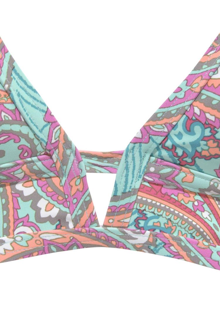 VENICE BEACH VENICE BEACH Triangel-Bikini-Top Bikini Oberteil Damen - mint-bedruckt - 1 | SportScheck