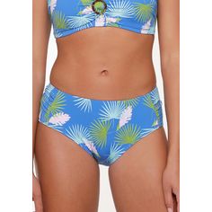 Rückansicht von LingaDore Bikini Short Bikini Hose Damen Palm leaf print