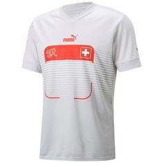 PUMA SFV Schweiz WM 2022 Fußballtrikot Herren weiß / rot