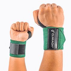 Rückansicht von CLIMAQX Handgelenkbandage Bandagen Khaki