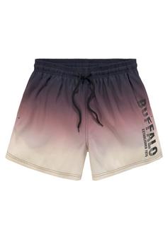 Buffalo Badeshorts Badeshorts Herren schwarz-orange