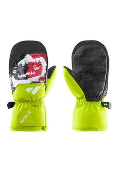 Zanier GRUMPY.STX MITTEN Outdoorhandschuhe Kinder Lime-Schwarz