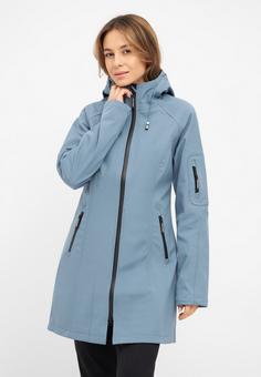 Rückansicht von Ilse Jacobsen RAIN37 Softshelljacke Damen Winter Ocean