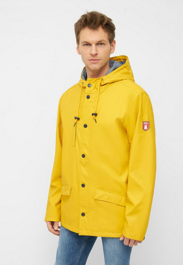 Derbe Derbe Passby Regenjacke Herren - yellow navy - 0 | SportScheck