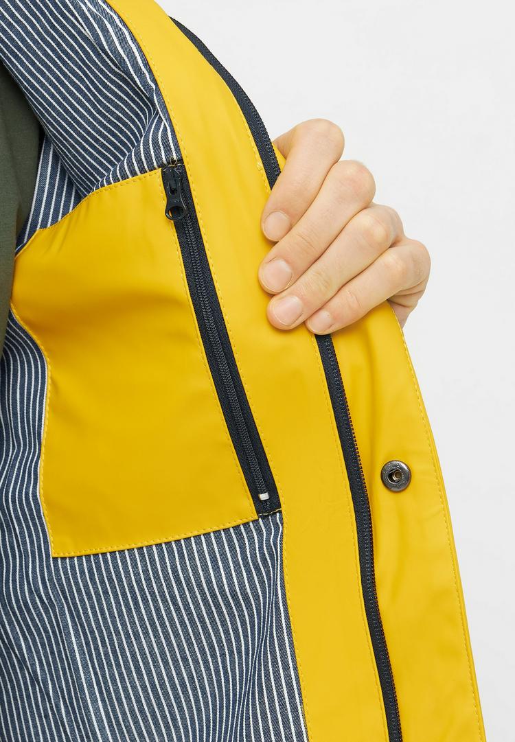 Derbe Derbe Passby Regenjacke Herren - yellow navy - 0 | SportScheck