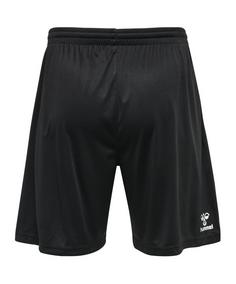 Rückansicht von hummel hmlCORE XK Poly Coach Short Fußballshorts Herren schwarz