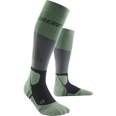 CEP Merino Mid Cut Socks Laufsocken Herren grey/mint