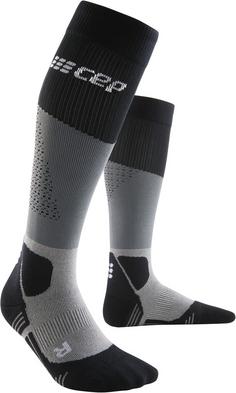 CEP Merino Mid Cut Socks Laufsocken Herren grey/black