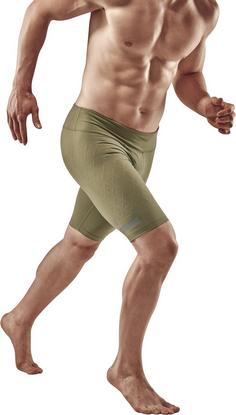 Rückansicht von CEP The Run Funktionsshorts Herren olive