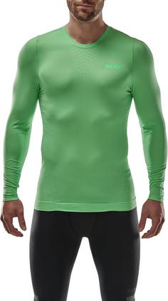 Rückansicht von CEP Run Ultralight Shirt Long Laufshirt Herren green