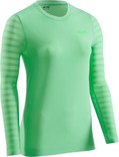 CEP Run Ultralight Shirt Long Laufshirt Damen green