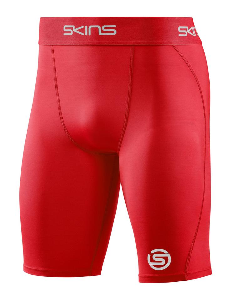 Skins Skins S1 Half tights Tights Herren - red - 0 | SportScheck
