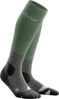 CEP Hiking Merino Compression Socks Tall Laufsocken Damen green/gray