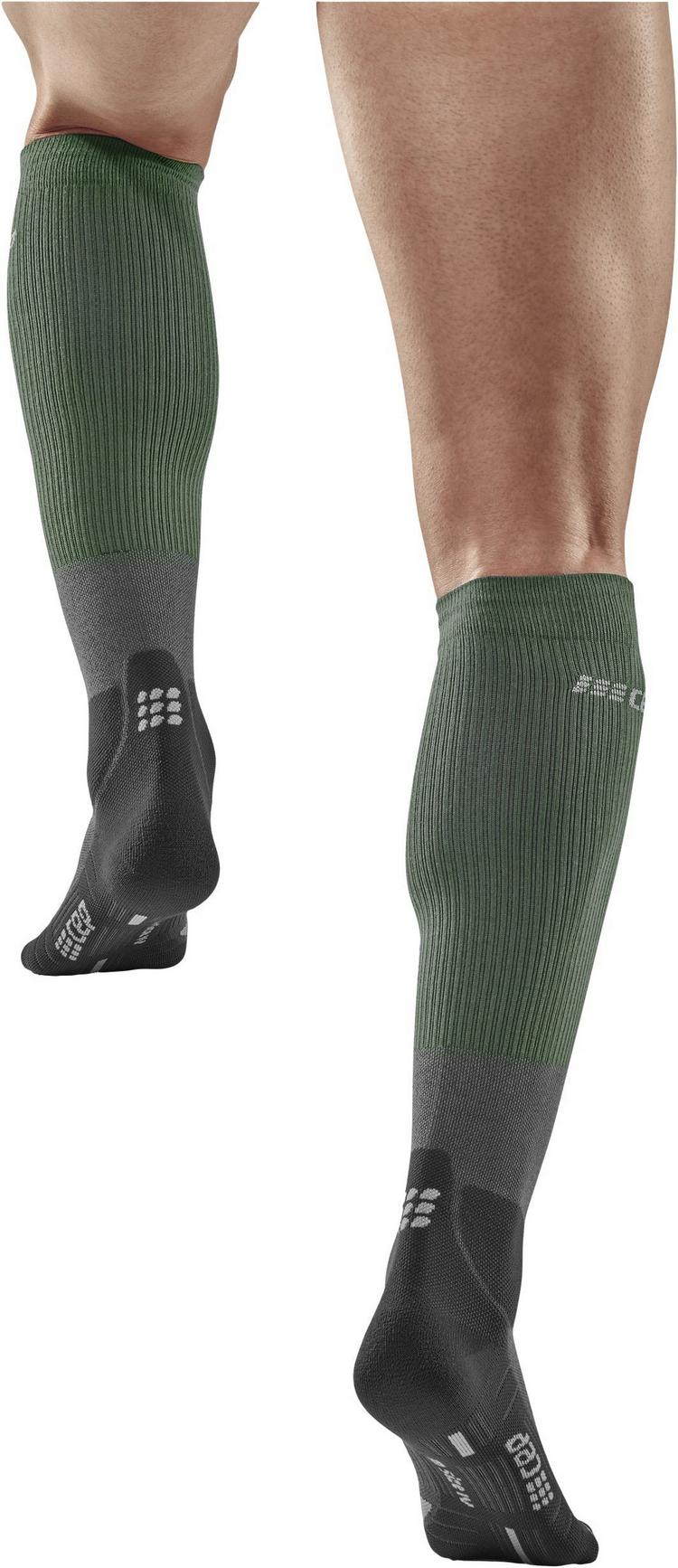 CEP CEP Hiking Merino Compression Socks - Tall Socken Herren - green/gray - 1 | SportScheck