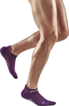 Rückansicht von CEP THER RUN COMPRESSION SOCKS NO SHOW Laufsocken Herren violet