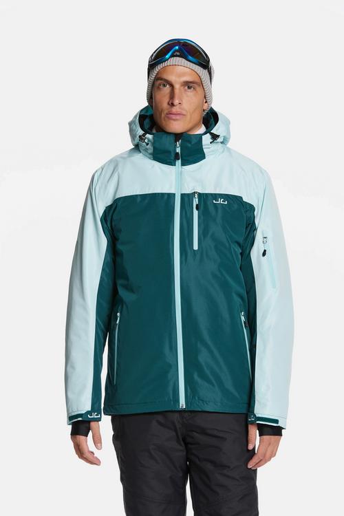 Rückansicht von Jeff Green Bergen Skijacke Herren Deep Teal/Iced Aqua