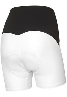 Rückansicht von RH+ HW Short 12cm Fahrradtights Damen white/black