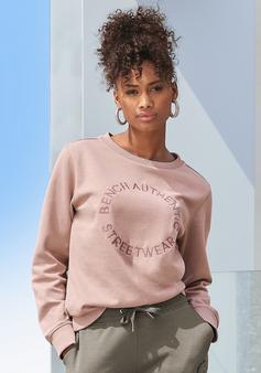 Rückansicht von Bench Sweatshirt Sweatshirt Damen altrosa