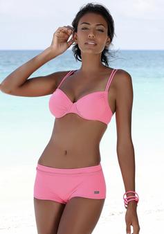 Rückansicht von Buffalo Bikini-Hotpants Bikini Hose Damen rosa