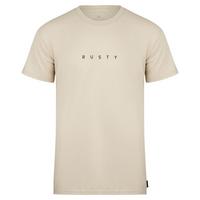 RUSTY SHORT CUT SHORT SLEEVE TEE T-Shirt Herren - Oatmilk