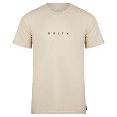 RUSTY SHORT CUT SHORT SLEEVE TEE T-Shirt Herren Oatmilk