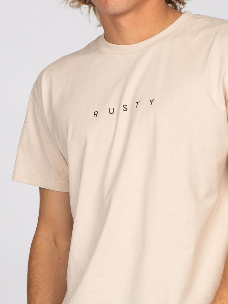 RUSTY RUSTY SHORT CUT SHORT SLEEVE TEE T-Shirt Herren - Oatmilk - 4 | SportScheck