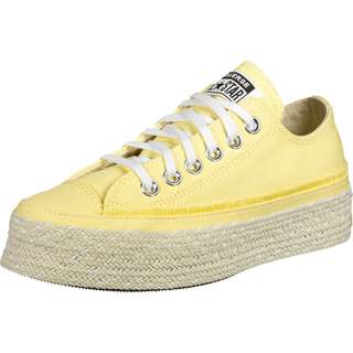 CONVERSE All Star Espadrille Platform Sneaker Damen gelb/beige