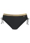 Lascana Bikini-Hose Bikini Hose Damen - schwarz-goldfarben