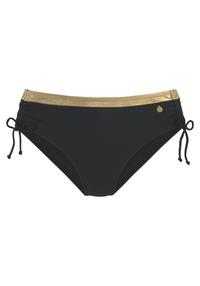 Lascana Bikini-Hose Bikini Hose Damen - schwarz-goldfarben