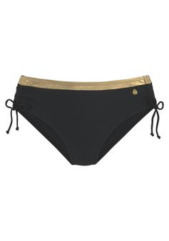 Lascana Bikini-Hose Bikini Hose Damen schwarz-goldfarben