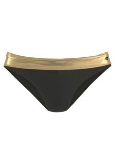 Lascana Bikini-Hose Bikini Hose Damen schwarz-goldfarben