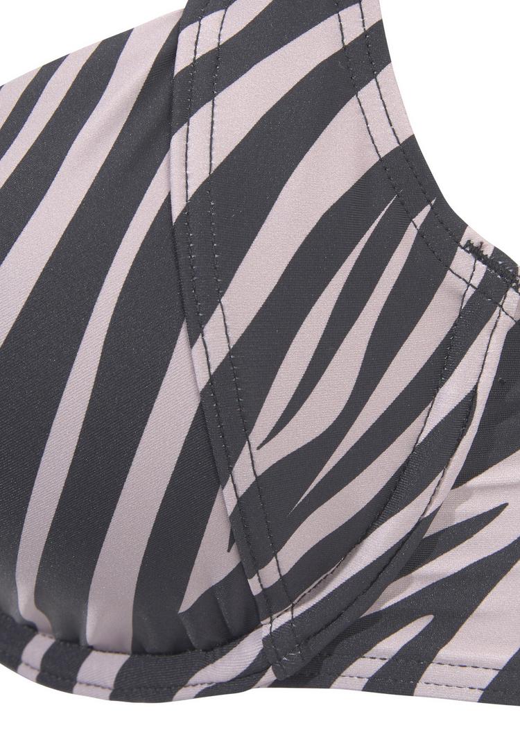 Lascana Lascana Bikini Oberteil Damen - schwarz-bedruckt - 0 | SportScheck