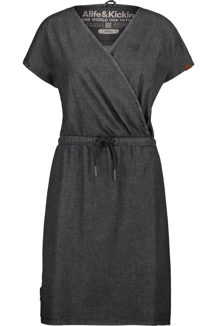 ALIFE AND KICKIN ALIFE AND KICKIN OrnellaAK DNM Kurzarmkleid Damen - black denim - 0 | SportScheck