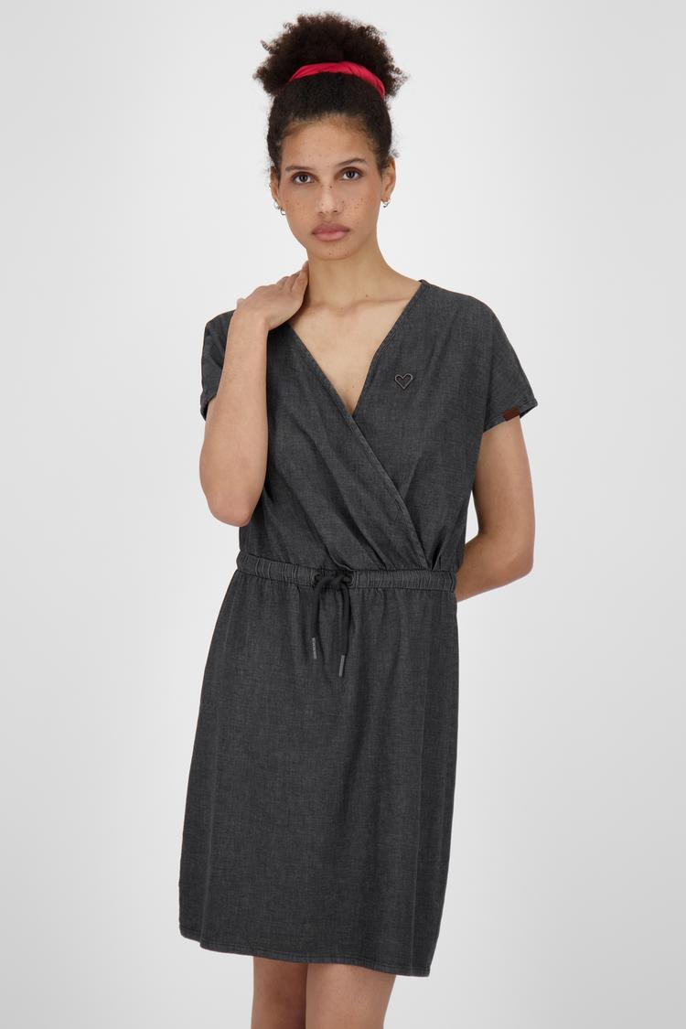 ALIFE AND KICKIN ALIFE AND KICKIN OrnellaAK DNM Kurzarmkleid Damen - black denim - 0 | SportScheck