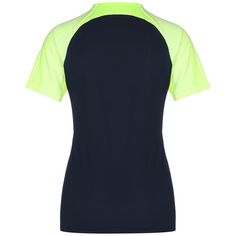 Rückansicht von Nike Dri-FIT Strike 23 Funktionsshirt Damen dunkelblau / neongelb