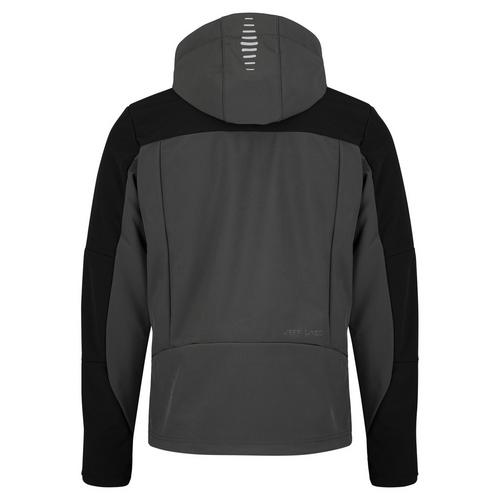Rückansicht von Jeff Green Calais Softshelljacke Herren Dark Shadow/ Deep Black