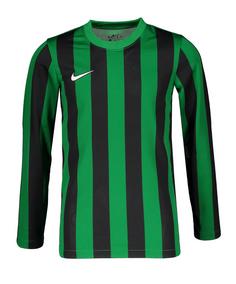 Nike Division IV Striped Trikot langarm Kids Fußballtrikot Kinder gruenschwarzweiss