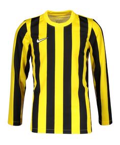Nike Division IV Striped Trikot langarm Kids Fußballtrikot Kinder gelbschwarzweiss
