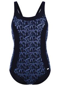 VENICE BEACH Badeanzug Badeanzug Damen - schwarz-bedruckt