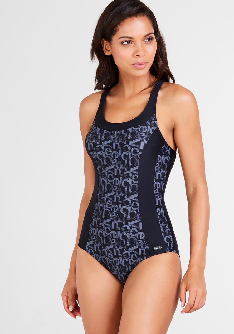 VENICE BEACH VENICE BEACH Badeanzug Badeanzug Damen - schwarz-bedruckt - 1 | SportScheck