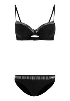 Lascana Bügel-Bikini Bikini Set Damen schwarz