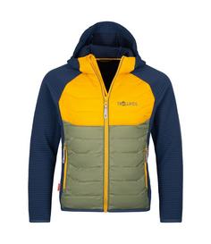 Trollkids Sirdal Steppjacke Kinder Mystisches Blau/Goldgelb