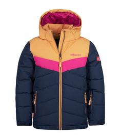 Trollkids Gryllefjord Winterjacke Kinder Marineblau/Honig/Feuerbeere