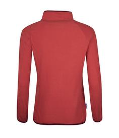 Rückansicht von Westfjord Reynisfjara Fleecejacke Damen Mineralrot