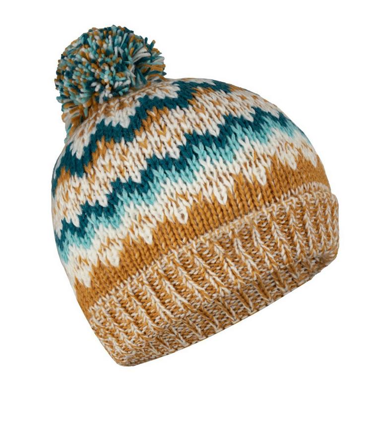 Trollkids Trollkids Kristiansand Bommelm&uuml;tze M&auml;dchen - Honig/Wasserblau/Blaugr&uuml;n - 0 | SportScheck