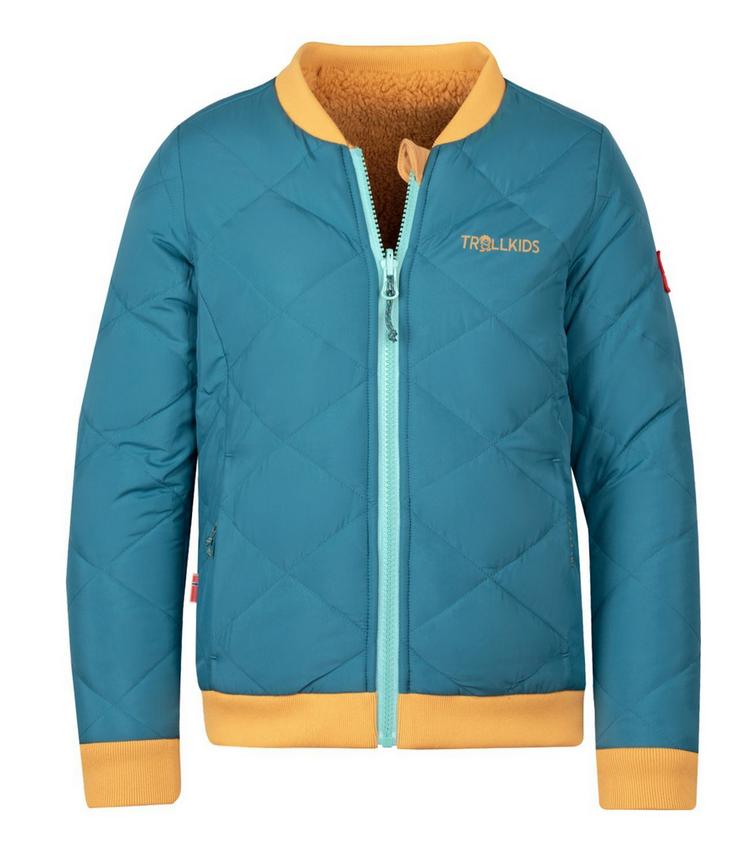 Trollkids Trollkids Hamar Windbreaker M&auml;dchen - Blaugr&uuml;n/Honig/Wasserblau - 0 | SportScheck